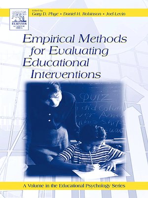 cover image of Empirical Methods for Evaluating Educational Interventions